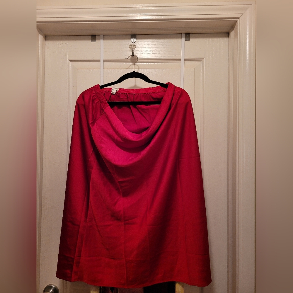 J. Crew Factory Elegant Red Skirt